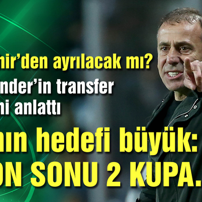 Avcı'nın hedefi büyük!