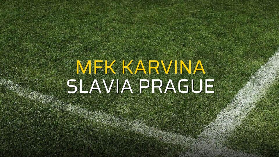 MFK Karvina - Slavia Prague maçı istatistikleri