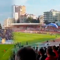 Adana derbisinde sahaya paraşütle indi!