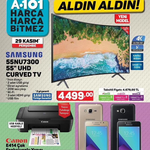 A101'de aktüel indirimli ürünler!