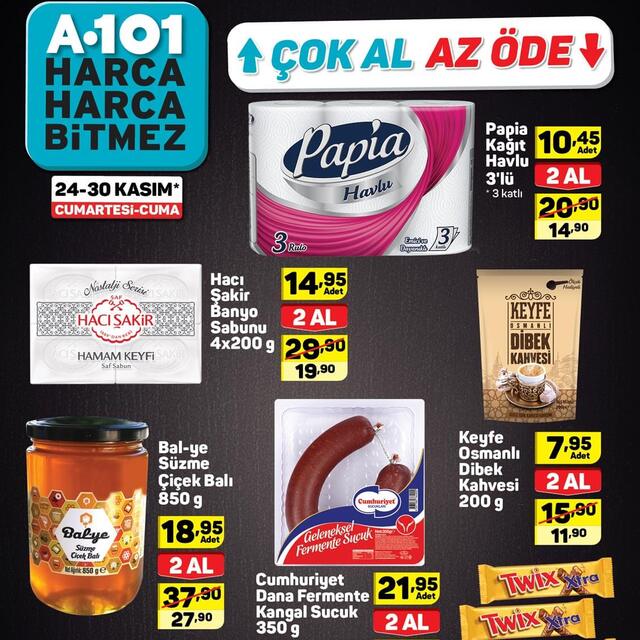 A101 24-30 Kasım Aktüel ürünler kataloğu!