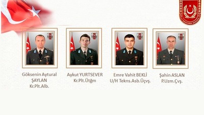 Şehitler için tören düzenlendi... Sancaktepe kahramanları...