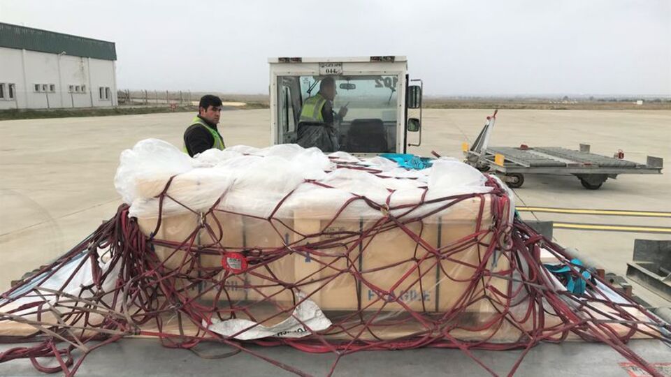 Gaziantep'in beklediği 'çok özel yük' böyle getirildi
