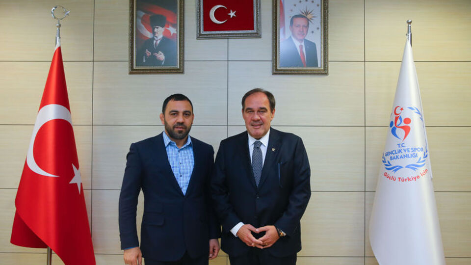 TFF Başkanı Yıldırım'dan Yerlikaya'ya ziyaret