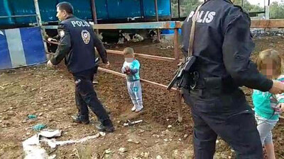 Osmaniye'de baba dehşeti! Çocuklarını çite bağladı