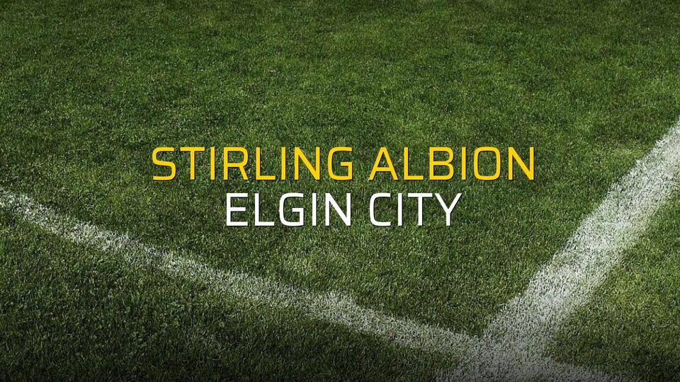 Stirling Albion - Elgin City maçı heyecanı