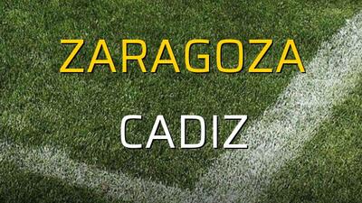 Zaragoza - Cadiz düellosu