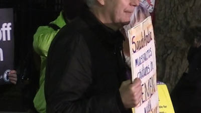 Londra'da Suudi Arabistan protestosu