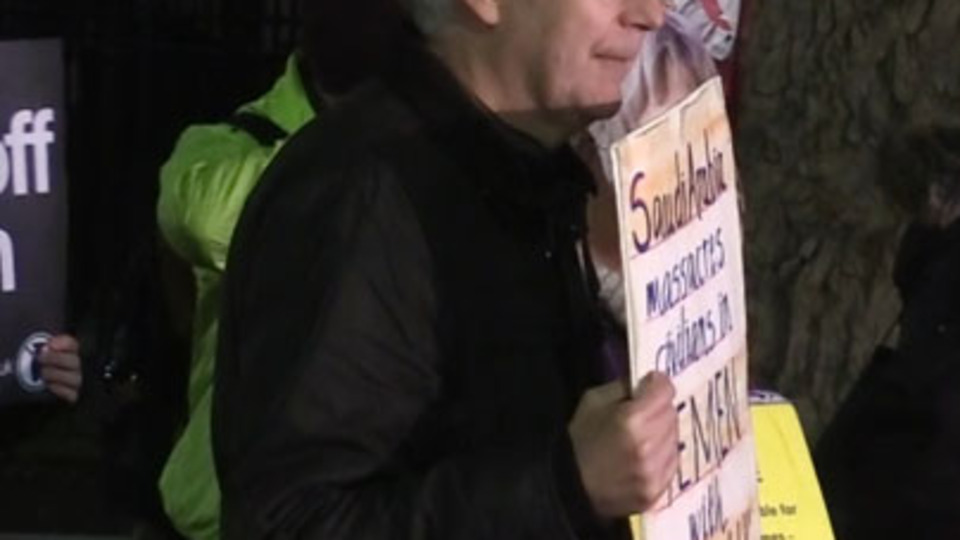 Londra'da Suudi Arabistan protestosu