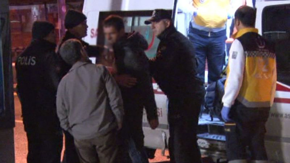 Alkollü yaralının tedavi olmama inadı pes ettirdi