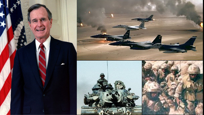 500 bin ABD askerini Basra'ya yığdı! Körfez Savaşı'nın mimarıydı!