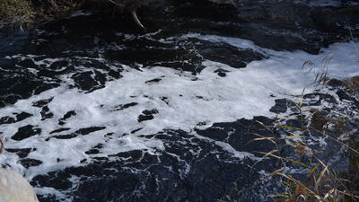 Gaziantep'teki Karasu Çayı renk değiştirdi
