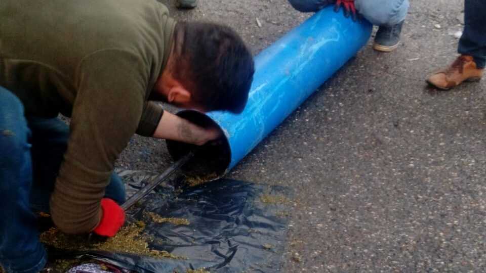 Oksijen tüpü içerisinde bulundu!