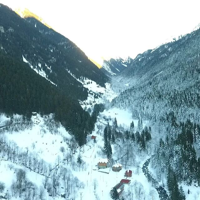 Çat Vadisi'nde kış güzelliği