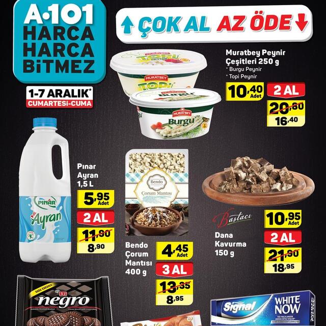 A101 1-7 Aralık Aktüel ürünler kataloğu!