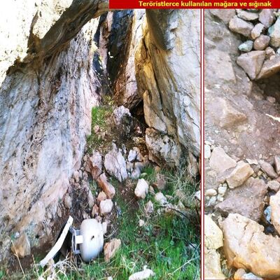 PKK'lı teröristlere ait tripleks sığınak imha edildi!