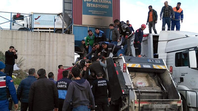 Çöp konteynerinde feci ölüm!