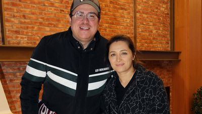 Ünlü çiftin sinema keyfi