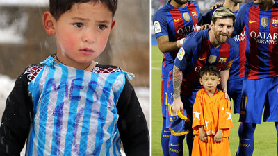 Poşetten Messi forması yapan Murtaza Ahmedi Taliban'dan kaçıyor