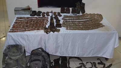 Van'da PKK'ya ait silah ve mühimmat ele geçirildi