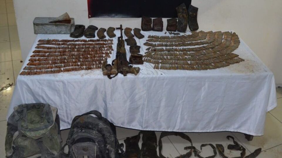 Van'da PKK'ya ait silah ve mühimmat ele geçirildi