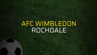 AFC Wimbledon: 0 - Rochdale: 1 (Maç sona erdi)