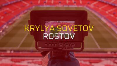 Maç sona erdi: Krylya Sovetov: 1 - Rostov:0