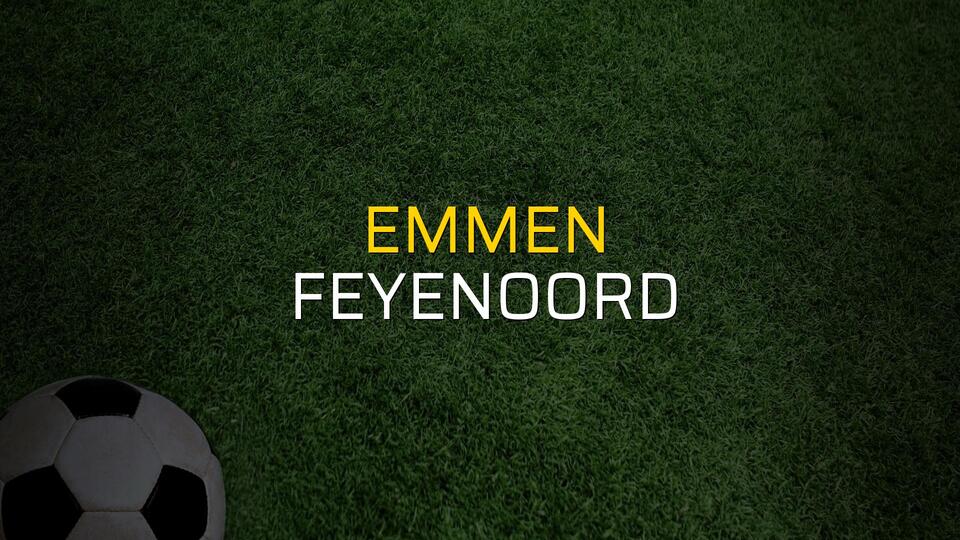 Maç sona erdi: Emmen: 1 - Feyenoord:4