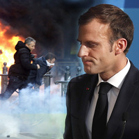 Gözler oradaydı! Macron kameraların karşısına geçti