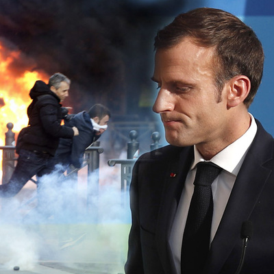 Gözler oradaydı! Macron kameraların karşısına geçti