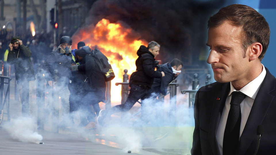 Gözler oradaydı! Macron kameraların karşısına geçti