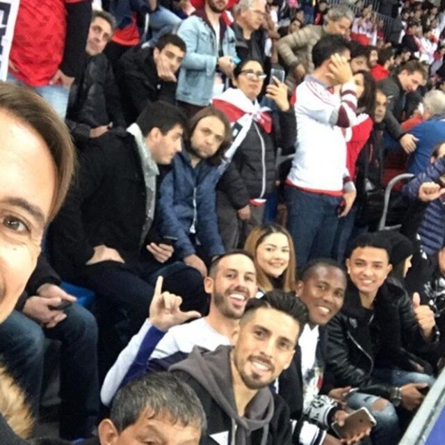 Trabzon'un yıldızları Libertadores finalini izledi