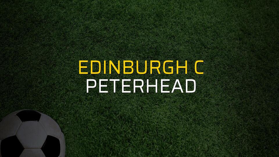 Edinburgh C - Peterhead sahaya çıkıyor