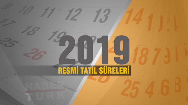 Resmi tatil süreleri!