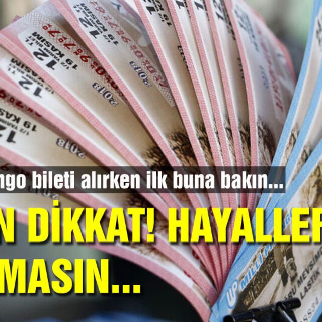 Aman dikkat! Milli Piyango bileti alırken buna bakın