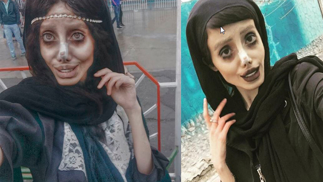 Tek amacı Angelina Jolie'ye benzemekti...