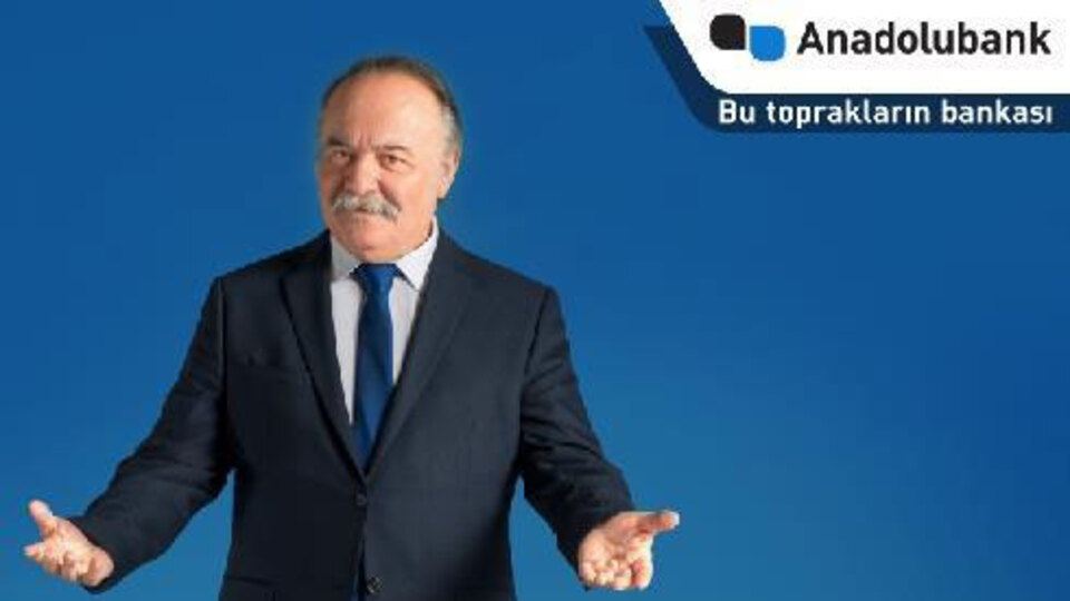 Anadolubank'ın reklam yüzü Çetin Tekindor