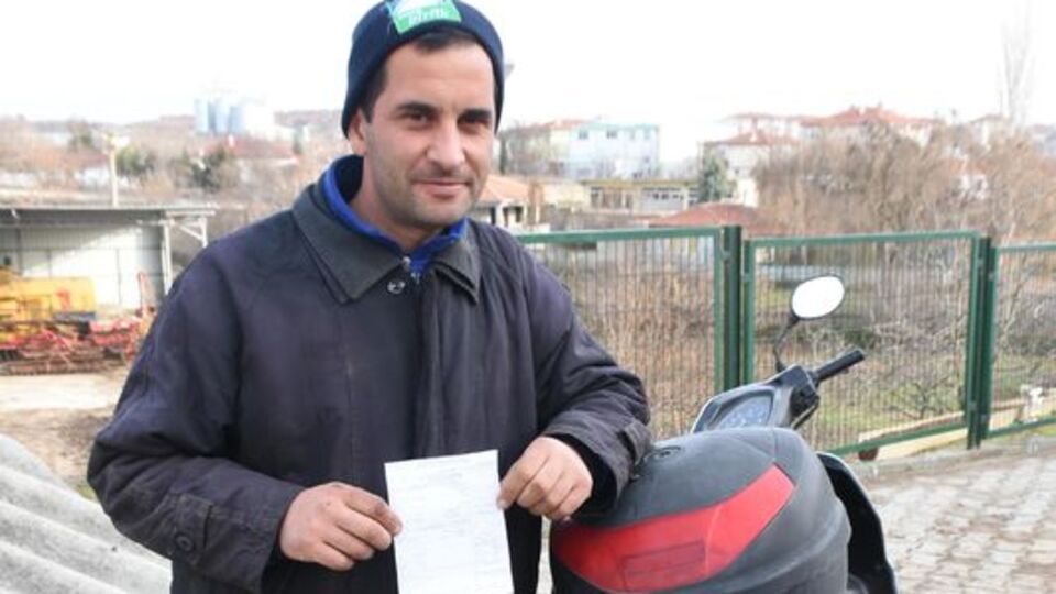 Motosiklet sürücüsüne şaşırtan ceza!