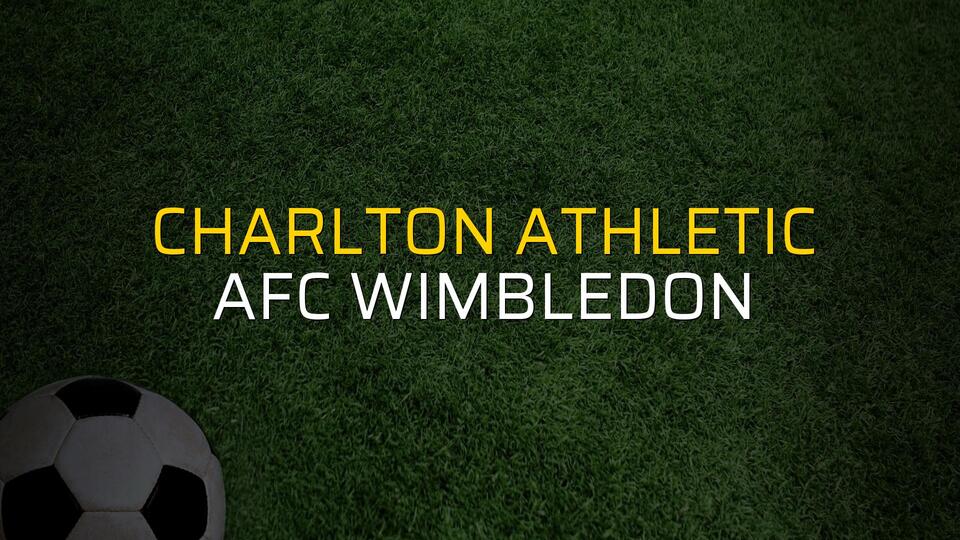 Charlton Athletic: 2 - AFC Wimbledon: 0 (Maç sonucu)