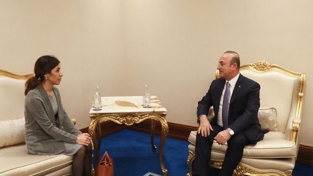 Çavuşoğlu Nobel ödüllü Murad'ı kabul etti