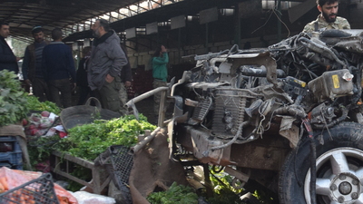 Afrin'de pazar yerine bomba yüklü araç saldırısı!