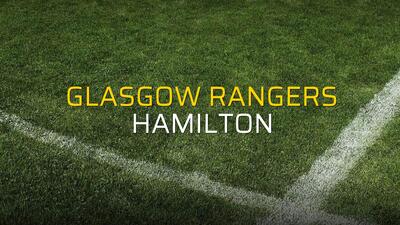 Glasgow Rangers: 1 - Hamilton: 0