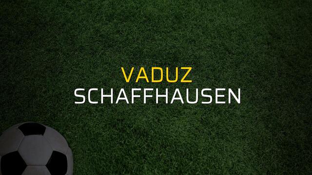 Maç sona erdi: Vaduz: 1 - Schaffhausen:0