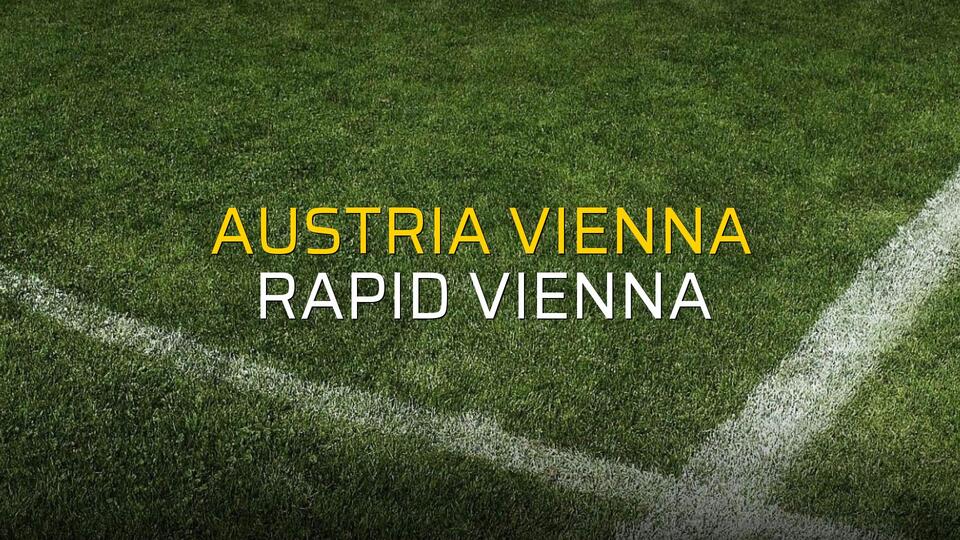 Maç sona erdi: Austria Vienna: 6 - Rapid Vienna:1