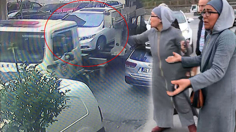 İçinde çocuk varken otomobili çektiler