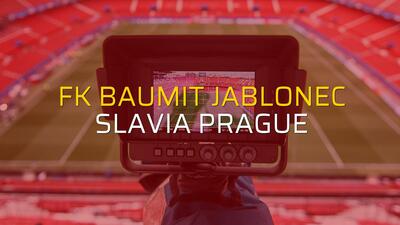 FK Baumit Jablonec: 0 - Slavia Prague: 2 (Maç sona erdi)