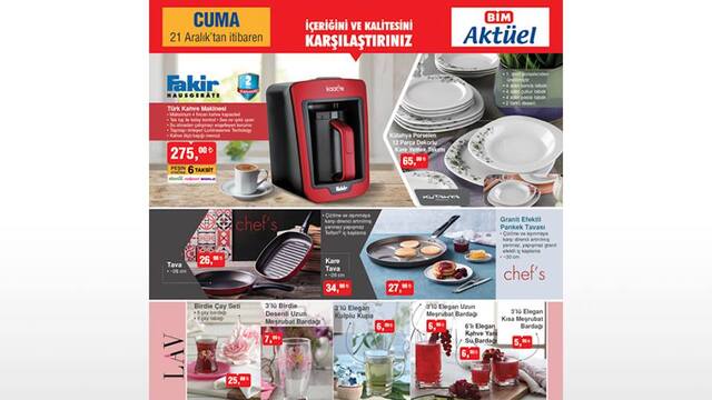 BİM 21 Aralık 2018 Aktüel ürünler kataloğu