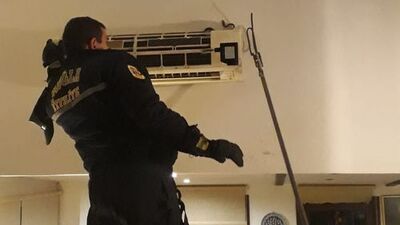 Marmaris'te şok! Klimanın içinden çıkarıldı