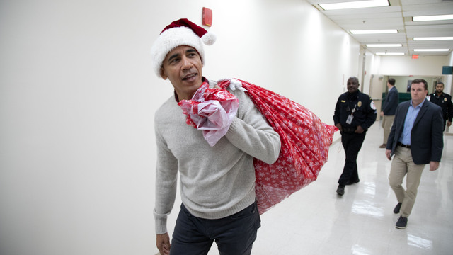 İşte 'Noel Baba' Obama!