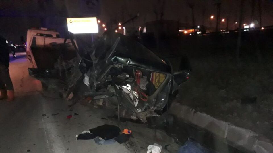 Gebze'de feci kaza!
